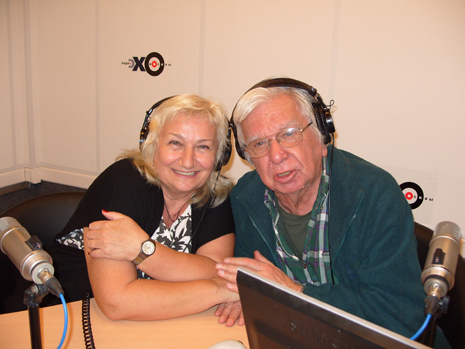 Марина Русецкая и Борис Алексеев в студии радио «Эхо Москвы»